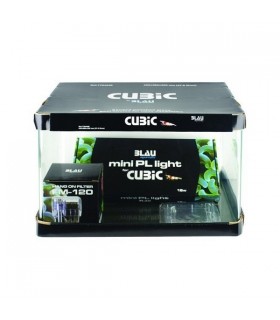 Kit Aquário Cúbico RGB+W 13L - Azul