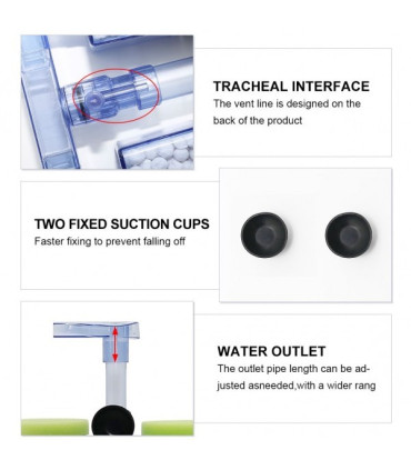 Filtro esponja acuario doble biologico