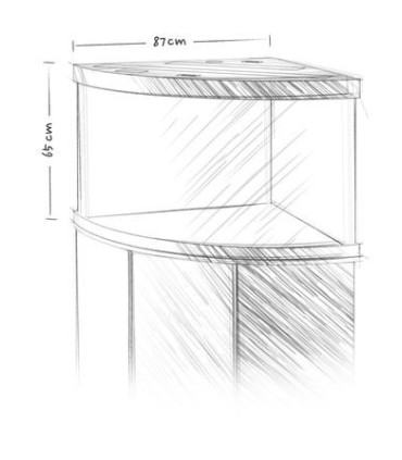 Acuario par esquina Juwel trigon 350 LED con Mesa