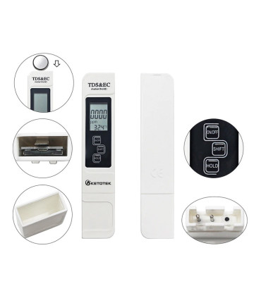 Conductimetro electronico acuario