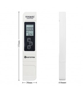 Medidor eletrónico de TDS (Condutividade) + Temperatura