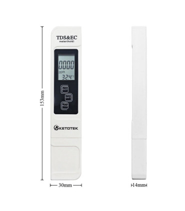 Conductimetro electronico acuario