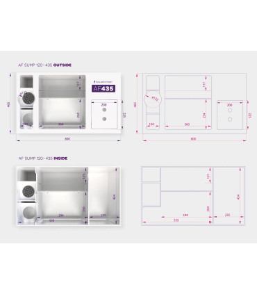 Sump Aquaforest 120-435 | Sumideros para acuarios | Acuario Marino