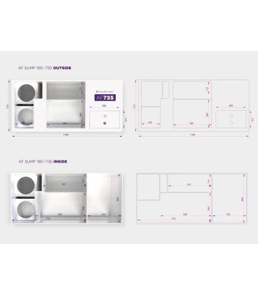 Sump Aquaforest 180-735 | Sumideros para acuarios | Acuario Marino
