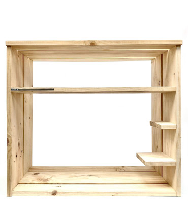 Acuario Wio Vistas 90P y Mesa Woody 90 | Urnas para Aquascaping | Acuario Plantado