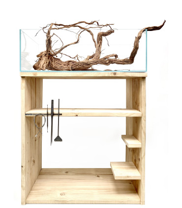 Acuario Wio Vistas 150P y Mesa Woody 150 | Urnas para Aquascaping | Acuario Plantado