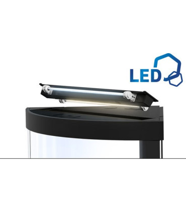 Acuario panoramico con vidrio curvo Juwel Vision 180 LED con mesa