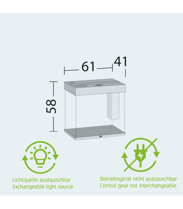 Acuario cubico Juwel LIDO 120 con mesa