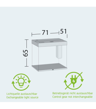 Acuario cubico Juwel LIDO 200 con mesa