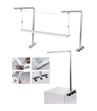 Soporte para colgar pantallas sobre acuario  | Acuario Plantado