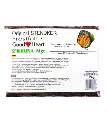 Papilla discos congelada acuario Stendker Spirulina 500