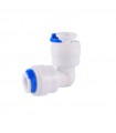 Conector codo agua 1/4" o 4/6mm