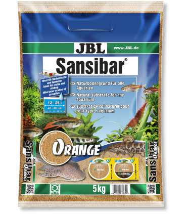 Arena de acuario naranja | JBL Sansibar Orange 5kg | Acuario Plantado
