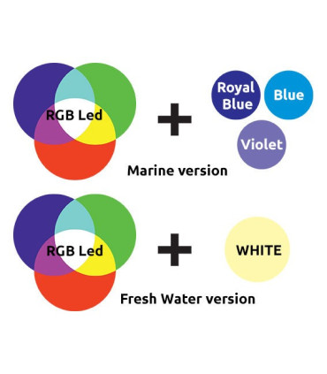 Pantalla led WRGB | Blau Mini Lumina 40 RGB | Acuario Plantado