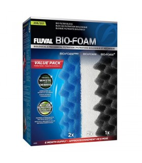 Pacote de material filtrante Fluval 206/207