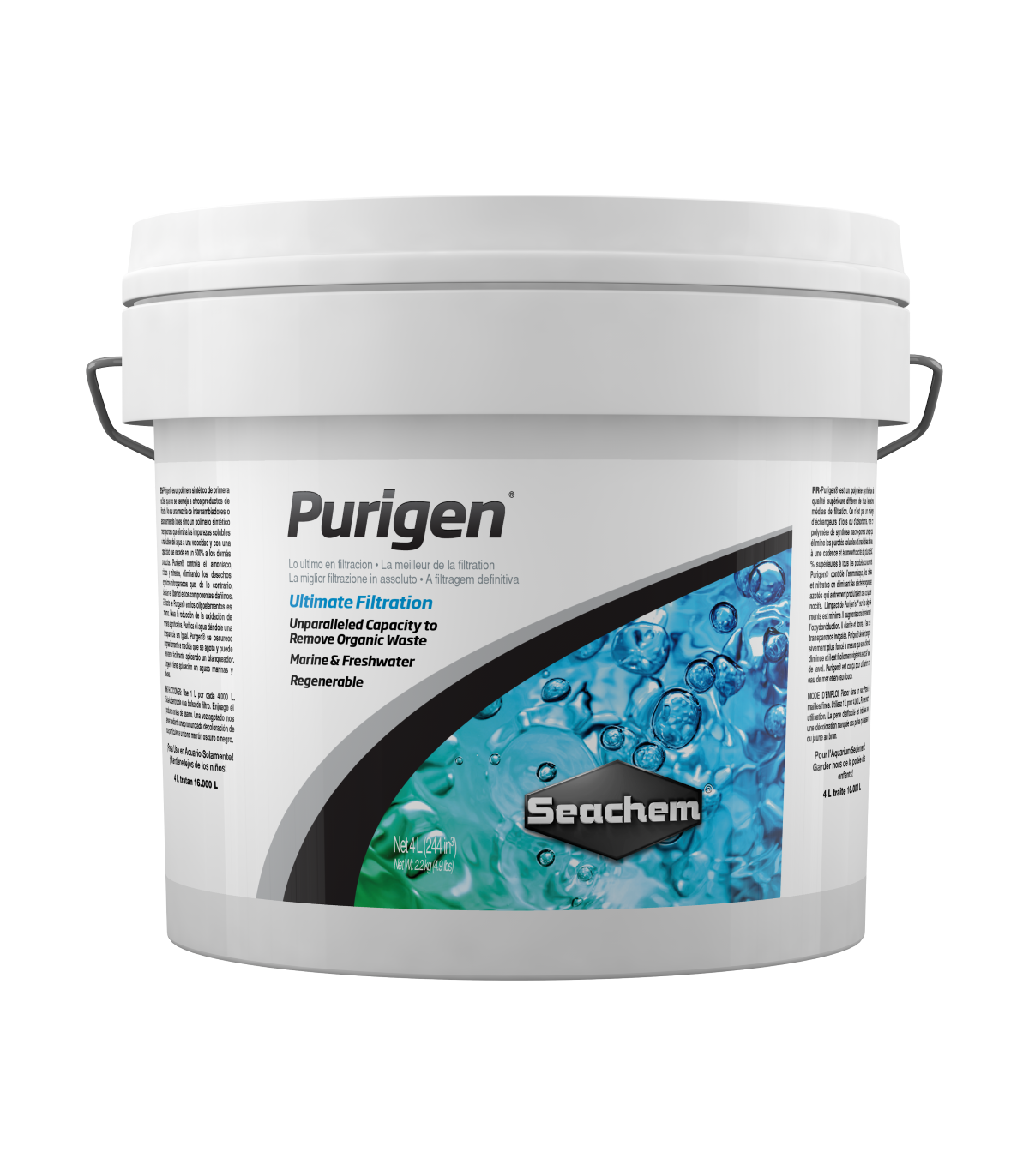 Purigen Seachem 250ml Amoniaco Nitrato Nitrito Material Filtrante Acuario