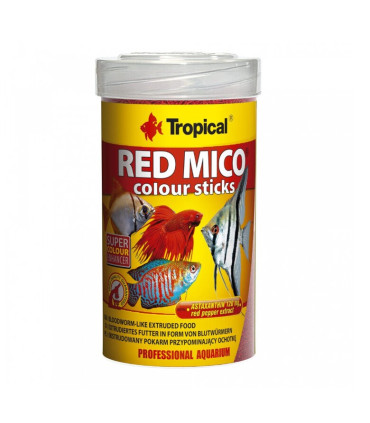 Tropical Red Mico colour sticks XXS | Comprar larva en sticks | Acuario Plantado