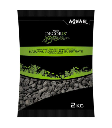 Aquael negro basalto 2kg | Grava inerte acuario | Acuario Plantado
