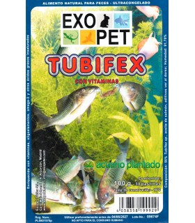Pack Tubifex Congelada Exopet - 5x100gr