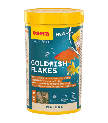 Sera Flocos para Peixes Dourados 250 | Alimento em flocos para peixes de água fria | Aquário Plantado