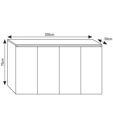 Mesa Aqualux PRO 200 ICA | Mesas para acuarios | Acuario Plantado