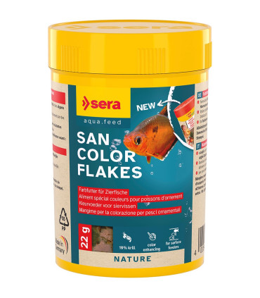 Sera San Color Flakes | Potenciador color peces | ACuario Plantado
