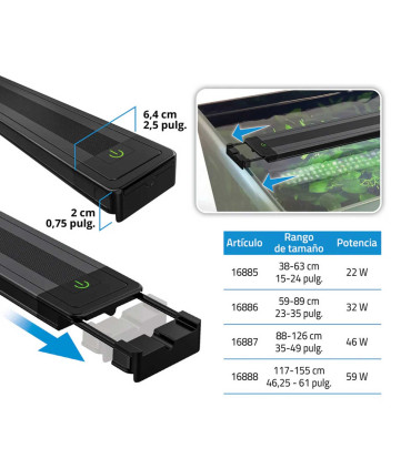 Fluval Plant 4.0 LED | Pantalla para acuarios plantados con control App