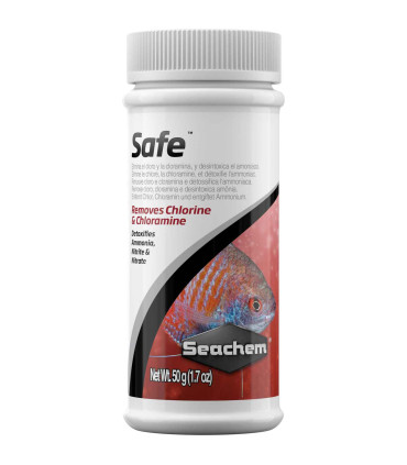 Seachem Safe 50 g | Condicionador concentrado para aquários de água doce e salgada