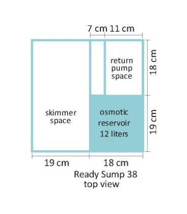 sump acuario blau 50 litros