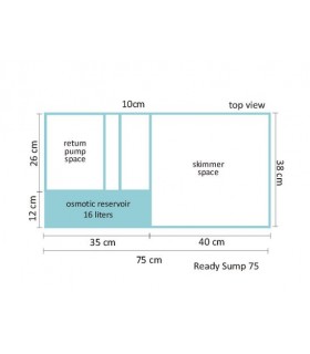 Sump acuario 110L - Blau