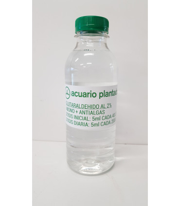 Glutaraldehido al 2% como abono sustituto del CO2.